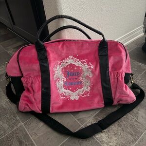 Juicy Couture hot Pink Travel luggage bag